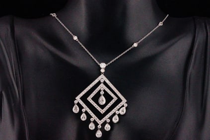 Tiffany & Co. 4.00ctw Diamond and Platinum Necklace