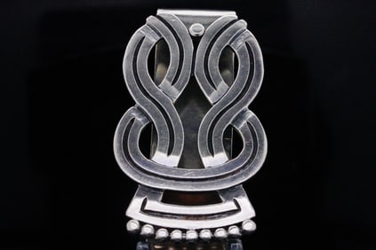 Los Castillo Mexico Vintage Sterling Silver Money Clip