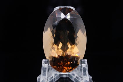 62.70ct Oval Cut Smoky Citrine