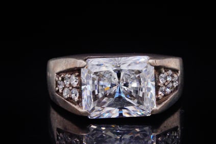 Sterling Silver and Clear Crystal Ring
