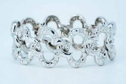 Van Cleef & Arpels 1998 2.00ctw Diamond and 18K Bracelet