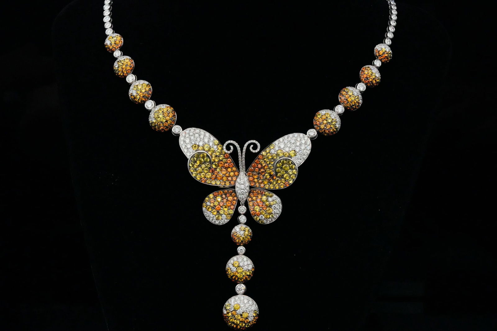 Maggioro 24.50ctw Sapphire & Diamond 18K Necklace (1 of 9)