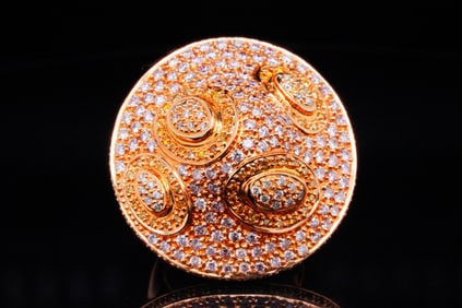 2.75ctw SI1-SI2 White and Yellow Diamond 18K Ring