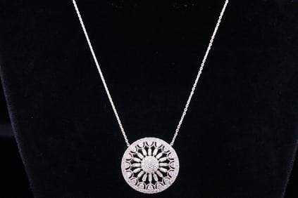 2.25ctw SI1-SI2/G-H Diamond and 14K White Gold Necklace