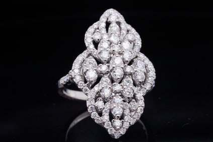 1.50ctw SI1-SI2/G-H Diamond and 14K White Gold Ring