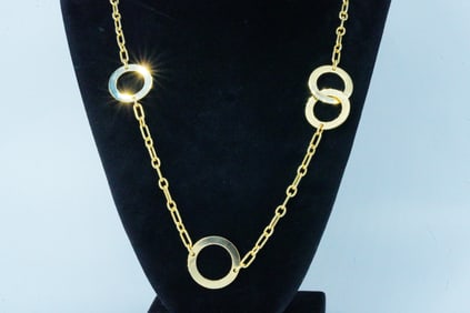 Piaget Possession Solid 18K Yellow Gold 34" Necklace