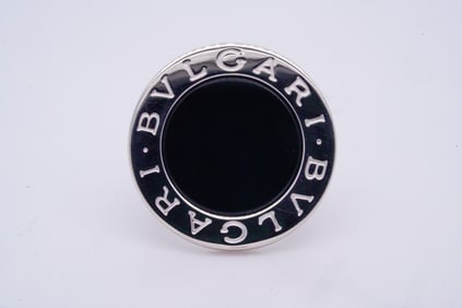 Bvlgari Bvlgari 18K White Gold and Onyx Ring