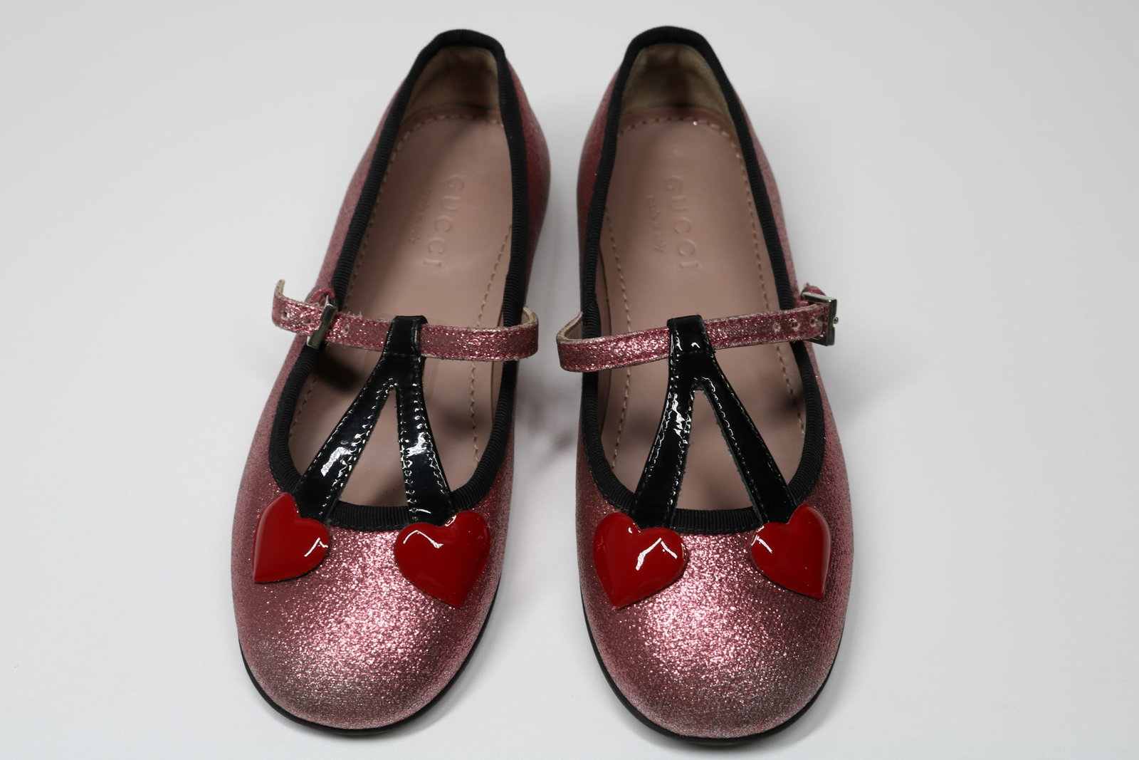 Gucci Children's Pink Glitter Ballet Flats (1 of 10)