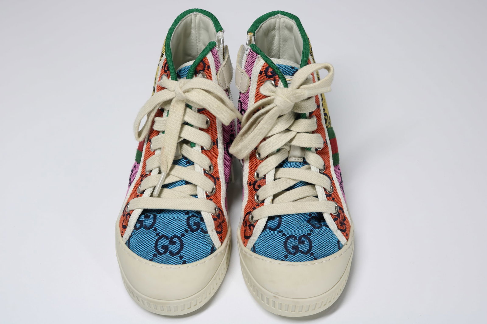 Gucci Children's Tennis 1977 GG High Top Sneakers (1 of 9)