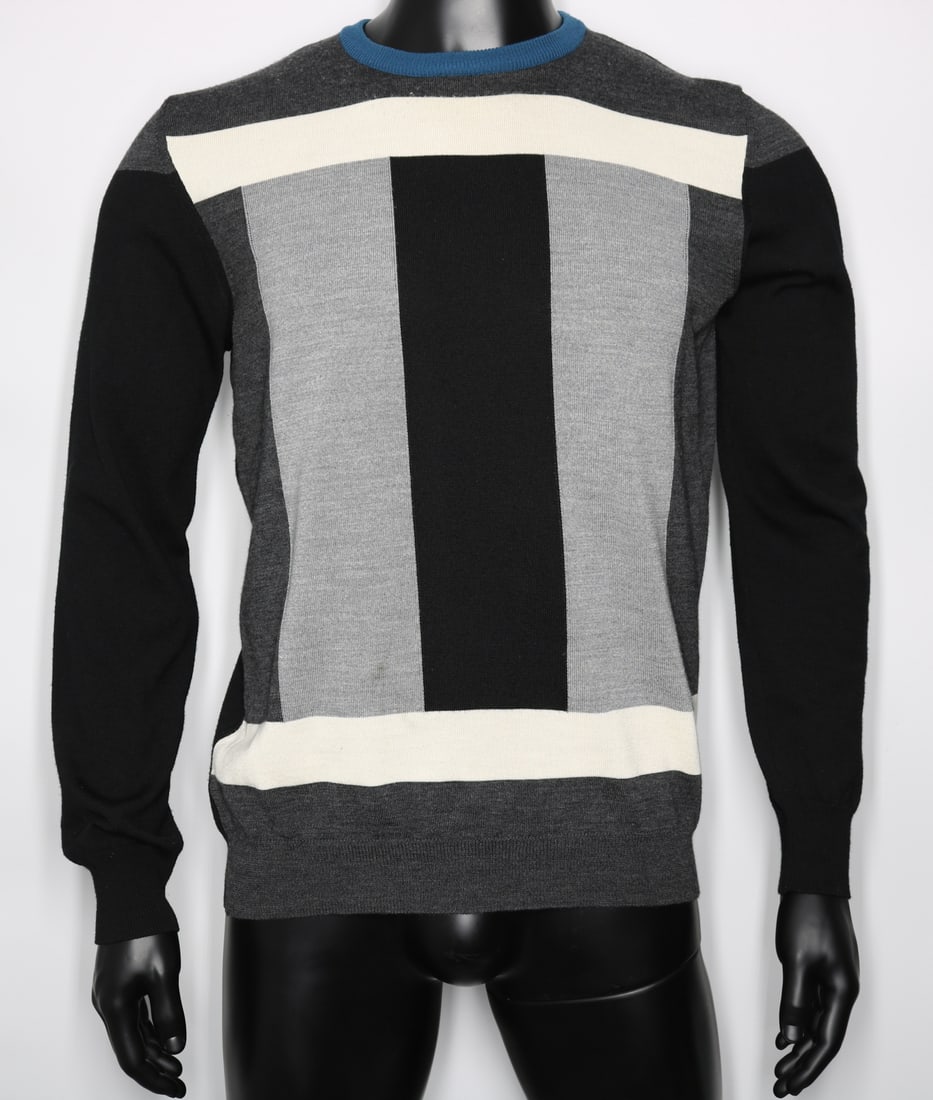 Ferragamo Men's Color Block Wool Pullover Sweater (1 of 5)
