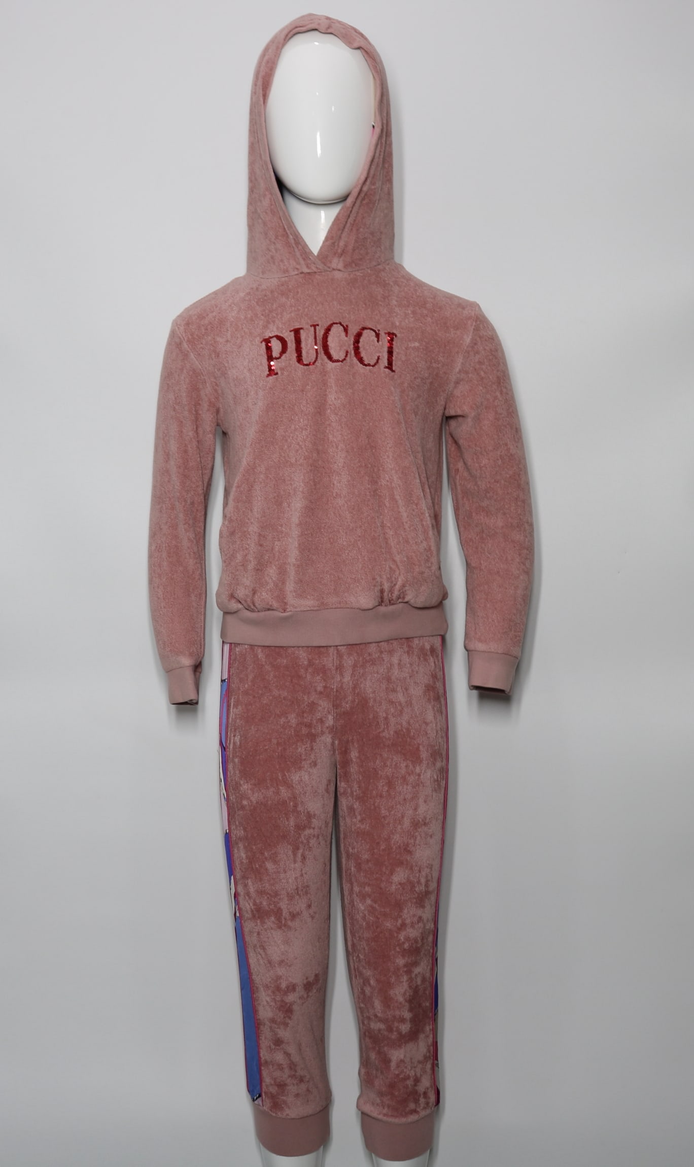 Emilio Pucci Kids Chenille Sequined Jogger Set (1 of 9)