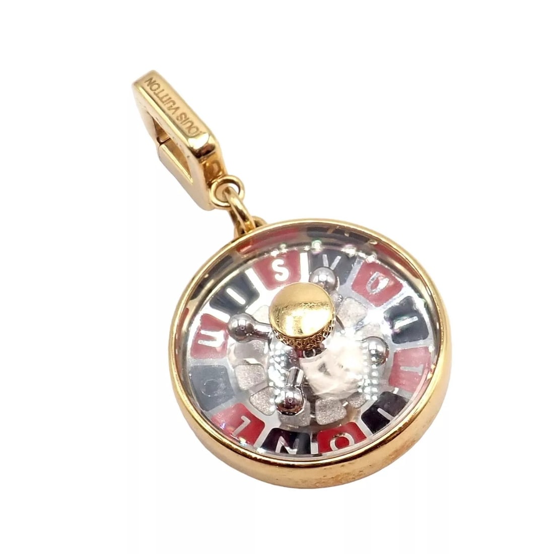 Louis Vuitton 18K Roulette Wheel Good Luck Pendant (1 of 11)