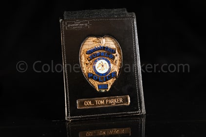 Col. Tom Parker Tupelo Honorary Chief Police Badge