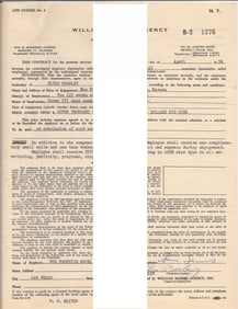 Elvis Presley Signed April 1956 Contract-Las Vegas
