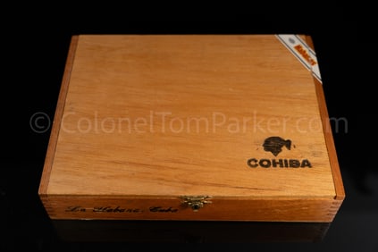 Col. Tom Parker's Cohiba Cigar Box W/Cigars