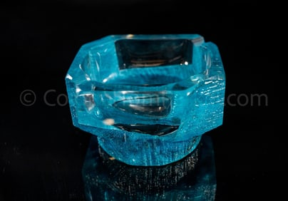 Col. Tom Parker's Blue Glass Ashtray