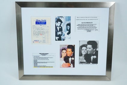 Elvis Presley 1967 Invoice for Wedding Jewelry