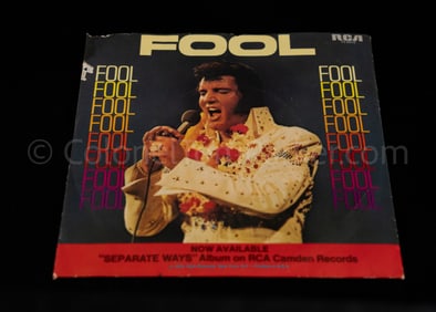 Col. Tom Parker's Elvis Presley "Fool" Vinyl 45