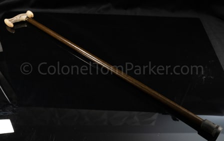 Col. Tom Parker's Marble Handle Wooden Cane