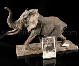 Col. Tom Parker's Joseph Vaca Elephant Sculpture
