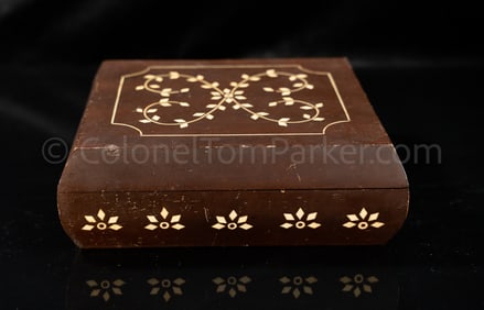 Col. Tom Parker's Ornate Wood Jewelry Box