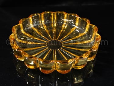 Col. Tom Parker's Large Gold Glass Ashtray