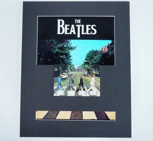 The Beatles Authentic Hair Strands Display W/COAs