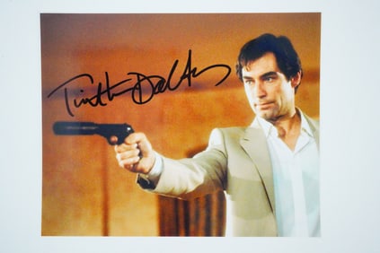 Timothy Dalton "The Living Daylights" Signed Photo
