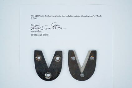 Michael Jackson "This Is It" Tour Shoe Heel Plates