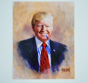 Donald Trump Signed 8 x 10 Inch Photograph W/COA