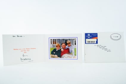 King Charles III 1993 Signed Christmas Card