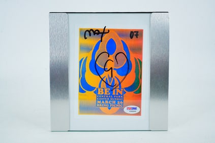 Peter Max Signed Flyer for Central Park Exhibition