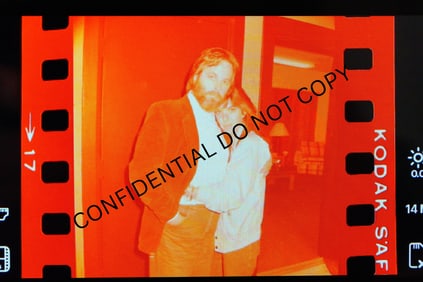 Beach Boys Carl Wilson W/Wife Photo Negative