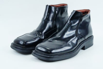 Johnny Cash Barneys New York Leather Ankle Boots