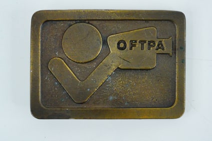 Waylon Jennings Bronze OFTPA Belt Buckle W/COA