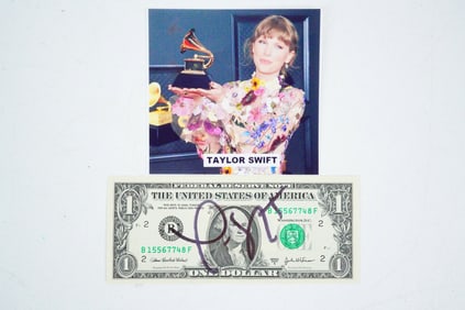 Taylor Swift Signed 2003 U.S. $1 Bill