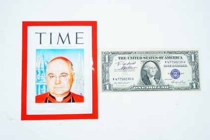 Cardinal Spellman Signed 1935 Silver Certificate