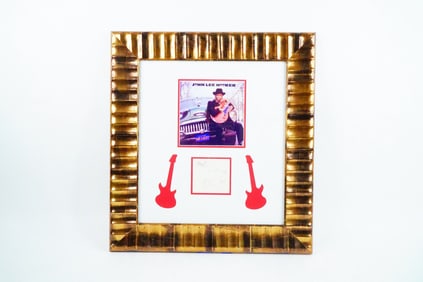 John Lee Hooker Signed Card (Framed)