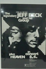 Jeff Beck Group 1972 German Concert Poster
