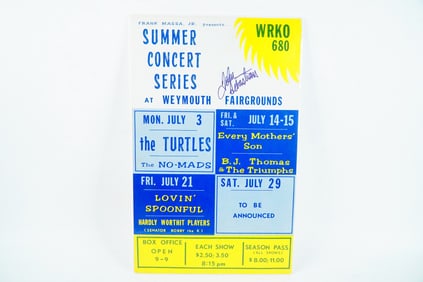 John Sebastian Signed 1967 Lovin' Spoonful Poster