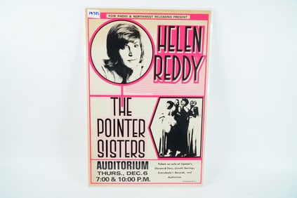 Helen Reddy/The Pointer Sisters Dec. 1977 Poster