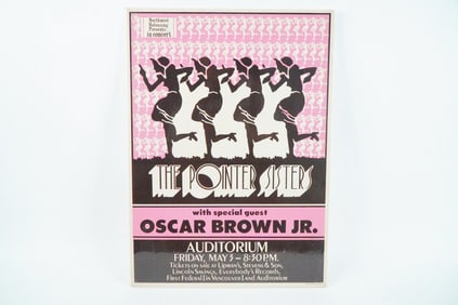 The Pointer Sisters/Oscar Brown Jr. 1970s Poster
