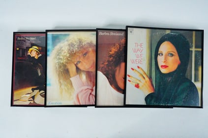 Barbra Streisand Lot of (4) Framed Album Covers