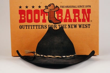 Richard Roundtree Eddy Bros. Fur Felt Western Hat W/Hat Box