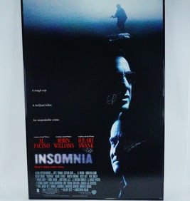 Insomnia (2002) Cast Signed Poster on Board