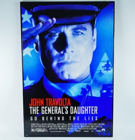 John Travolta Signed The General's Daughter Poster