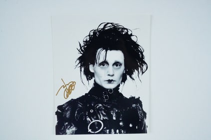 Johnny Depp "Edward Scissorhands" Signed Photo