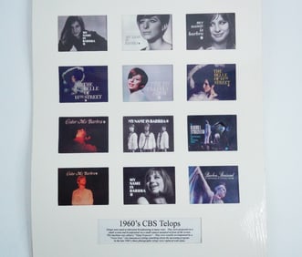 Barbra Streisand Collection of (12) 1960s CBS Telops