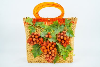 Joan Crawford Personally Owned Wicker Tote