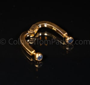 Col. Tom Parker's 18K and Sapphire Horse Hame Clip